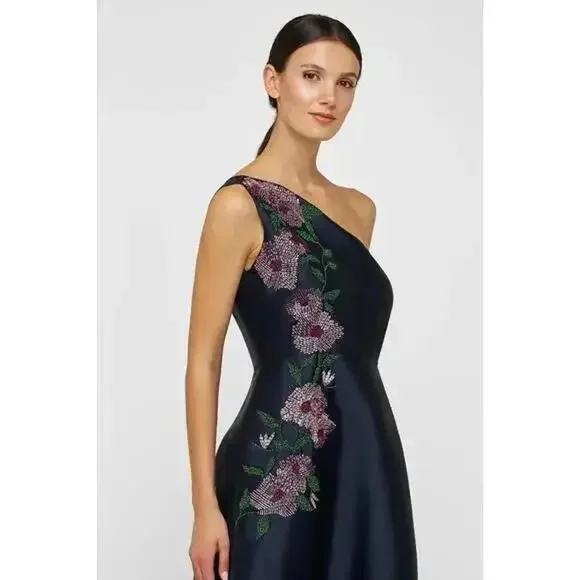New, KAY UNGER GIADA GOWN in Dark Midnight size 18 #LD0134